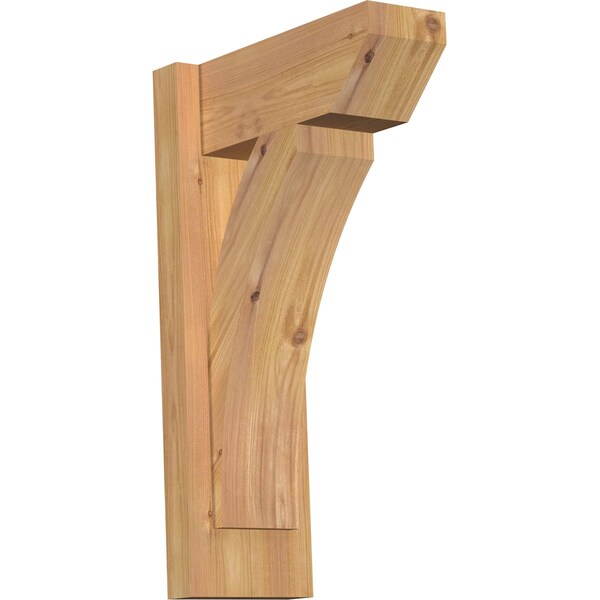 Ekena Millwork Thorton Slat Smooth Outlooker, Western Red Cedar, 5 1/2"W x 12"D x 20"H OUT06X12X20THR06SWR - main